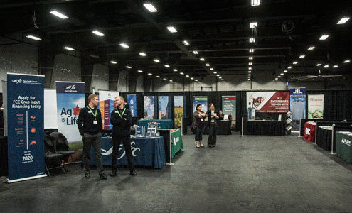 The event centre picture of multiple booths